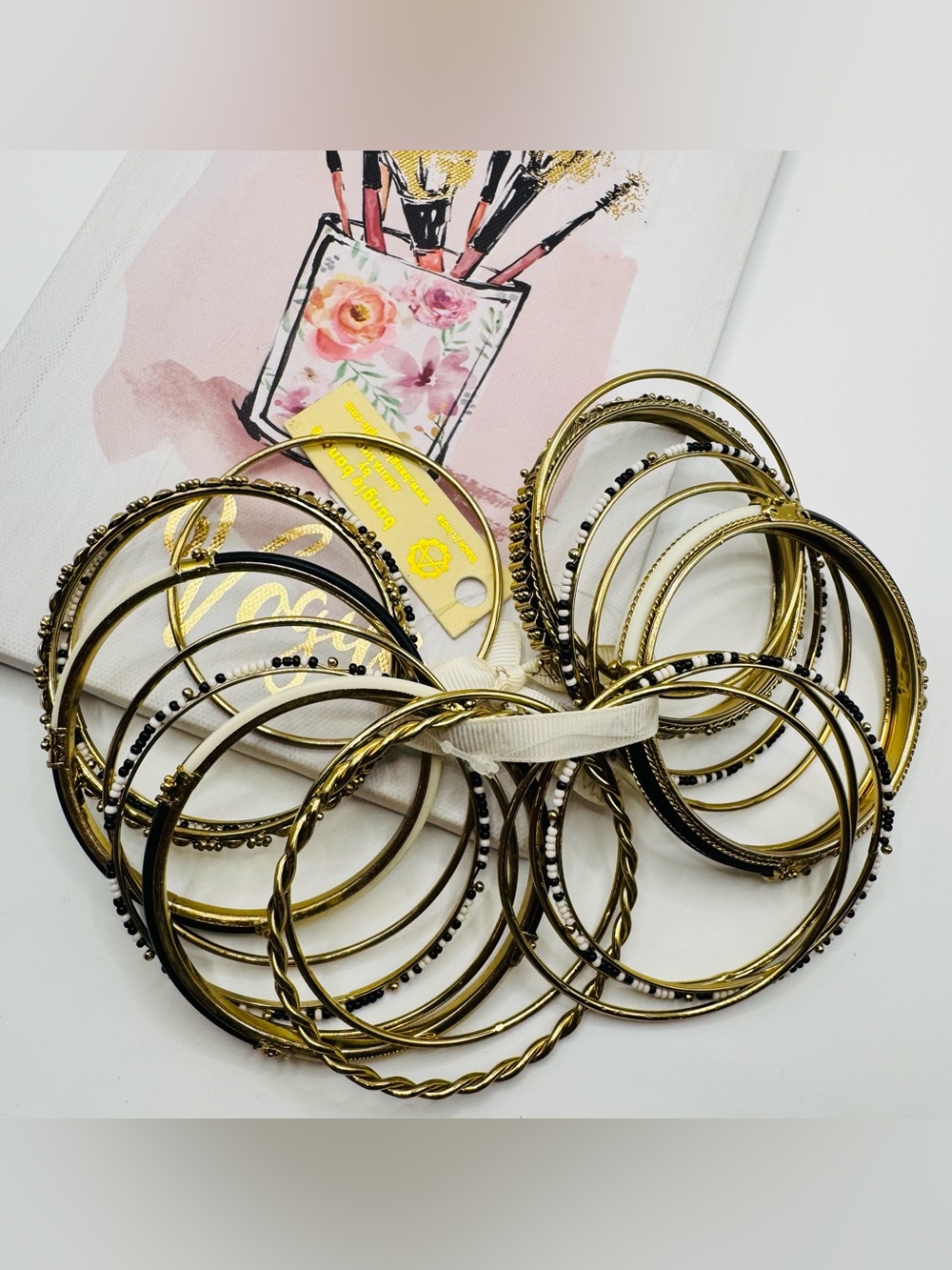 Amrita Singh Monaco Bangle Bracelet Set -NWT